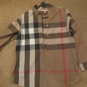 Burberry button up blouse